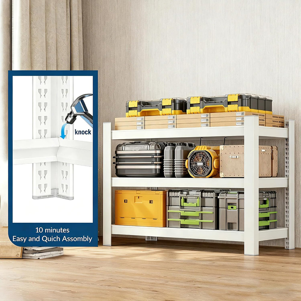 Wanfu Garage Shelving, 36" H x 36" W x 16" D Metal Storage She...