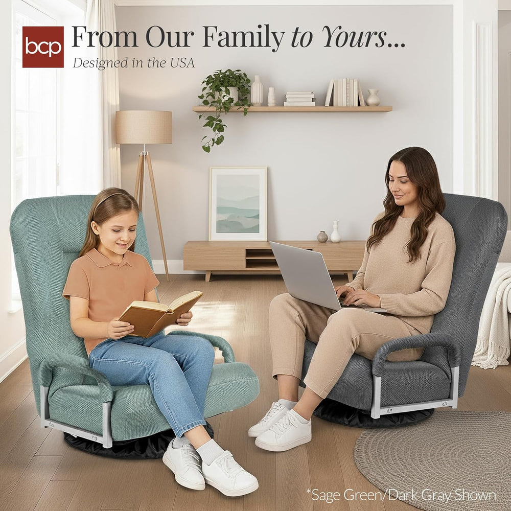 Best Choice Products Swivel Gaming Chair 360 Degree Multipurpose Floor Chair ...