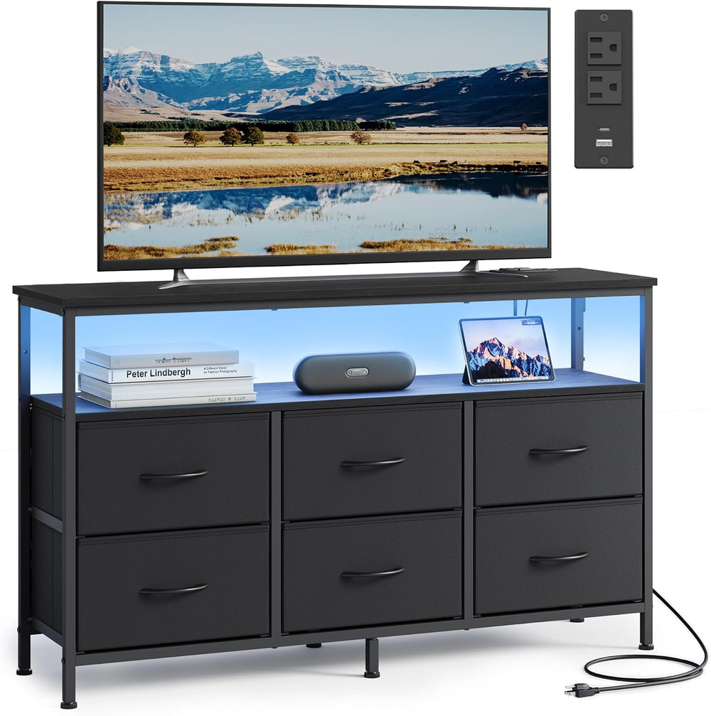 SONGMICS BELLAH Collection - Dresser for Bedroom, Chest of Drawers, TV Stand ...