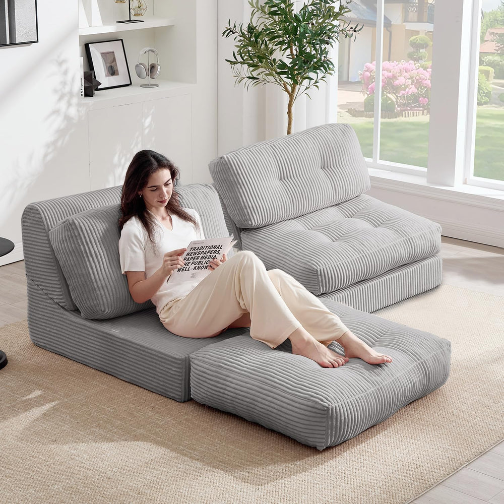 35.8'' Folding Sofa Bed, Convertible Sleeper Chair with Large Pillow,...