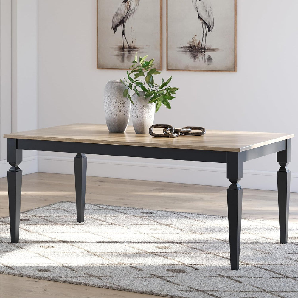 Signature Design by Ashley Mendinfort Casual Mango Wood Dining Table, Light B...
