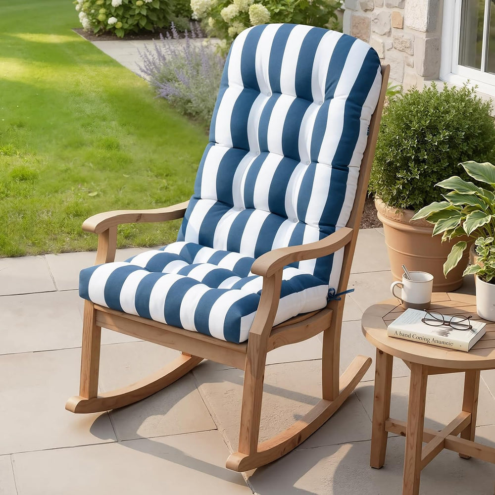 50x20x4 In Adirondack Chair Cushion Set of 2, Thick Outdoor Chair Cushion