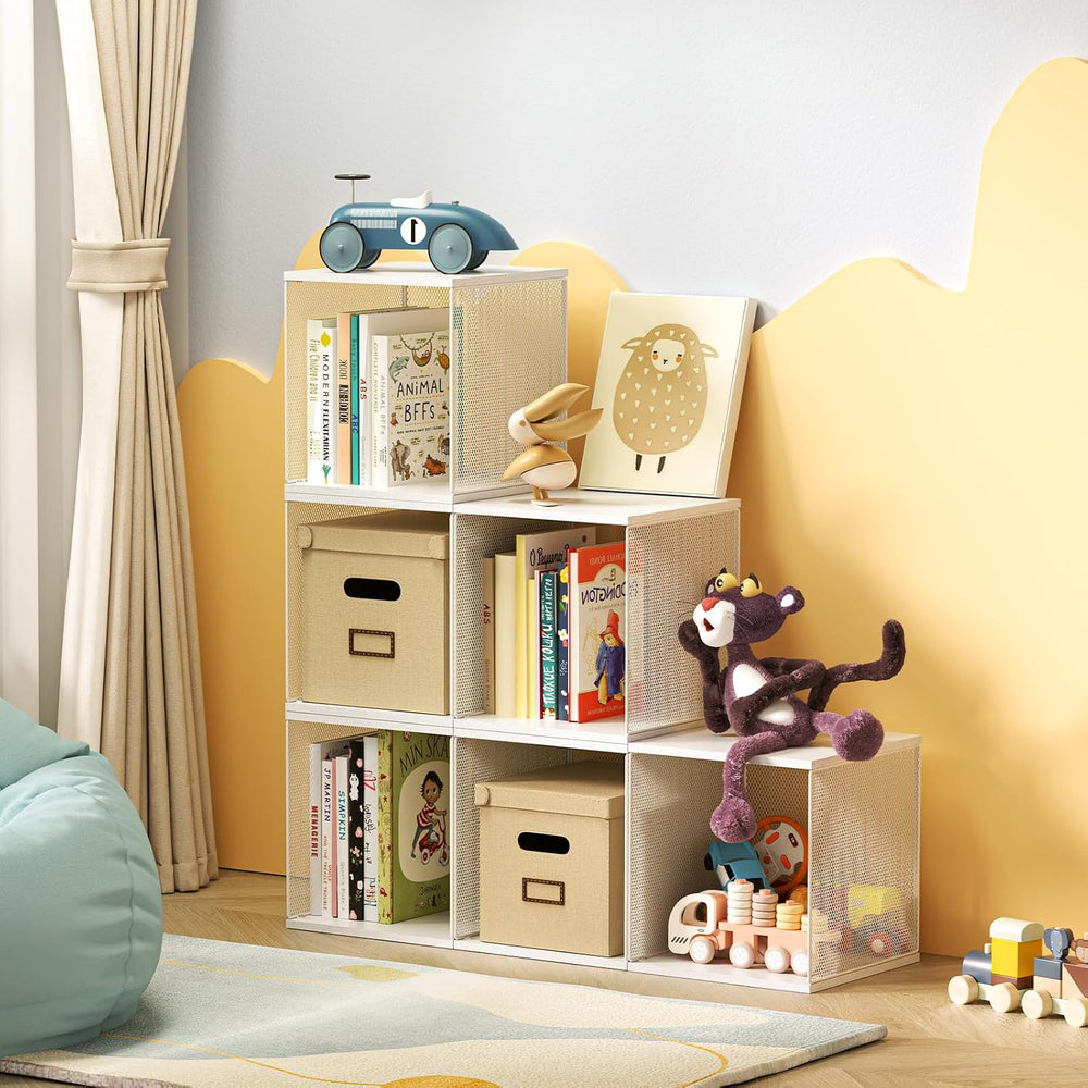Dmevkic 2 Cube Organizer Bookshelves DIY Variable Stackable Cube Storage Orga...