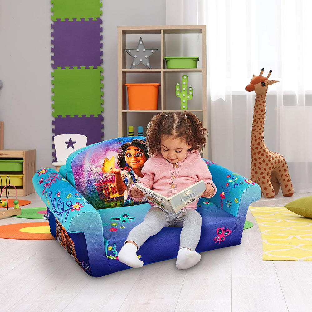 Marshmallow Furniture 2 Pack 2-in-1 Flip Open Foam Compressed Sofa Bed, Encanto