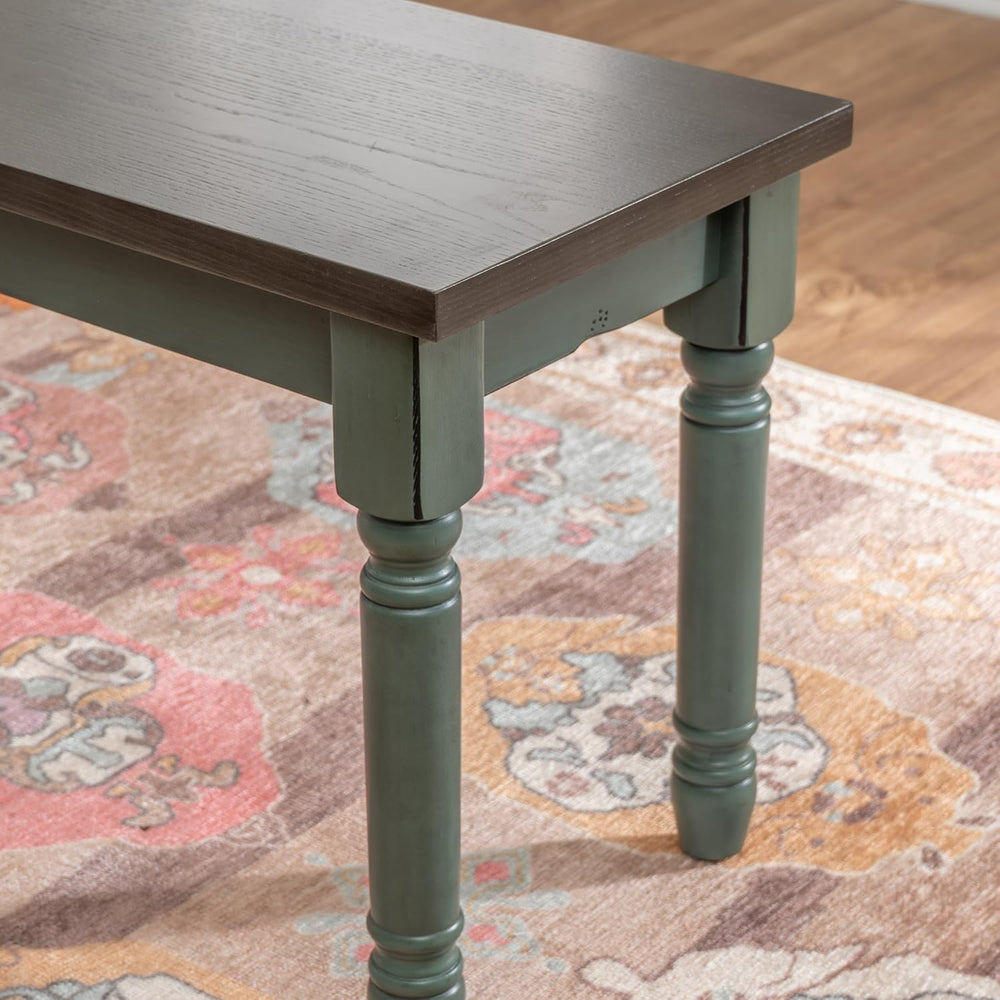 Powell Furniture Willow Dining Bench, Multicolor, 40”W x 14.02”D x 18.31”H
