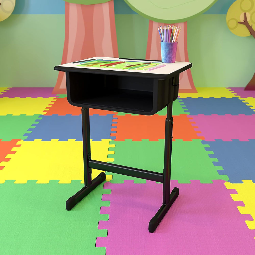 Flash Furniture Billie Open Front Student Desk for Classrooms or Remote Learn...