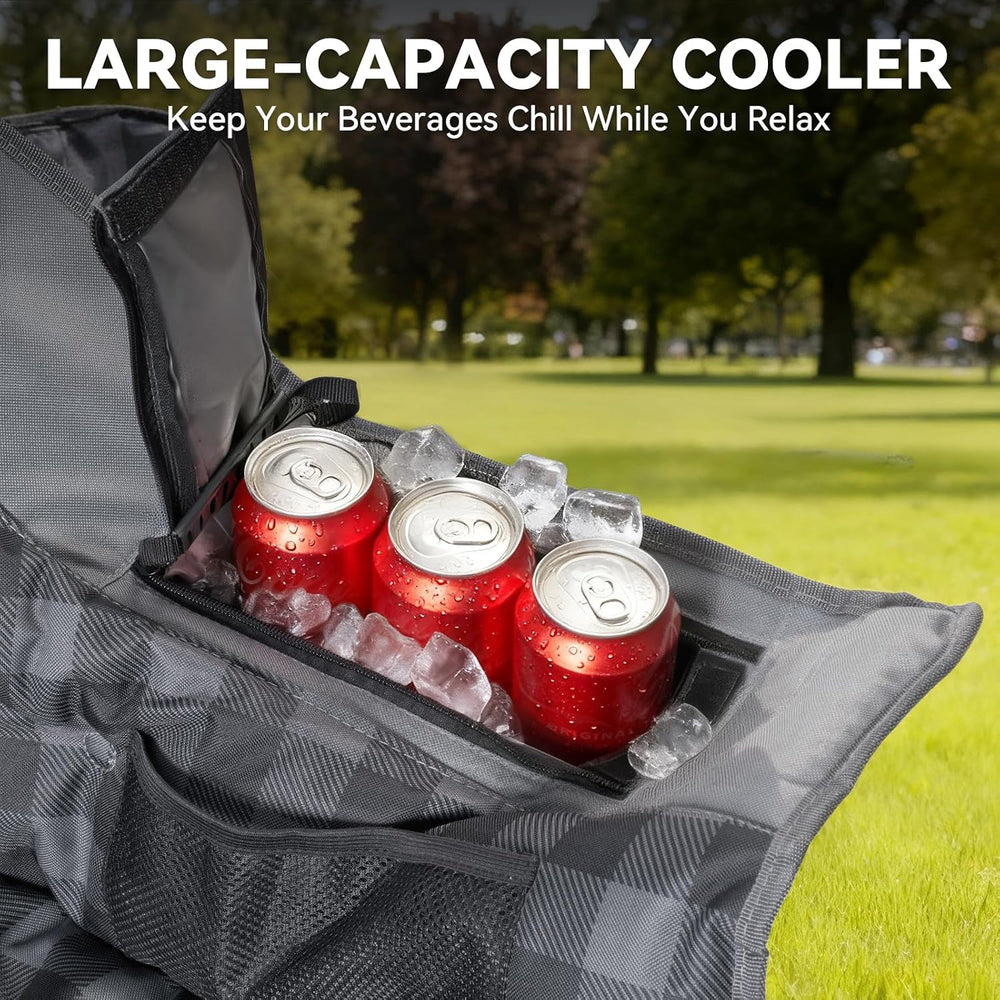 Huskfirm Padded Double Camping Chair High Back 2 Person Camping Chair Oversiz...