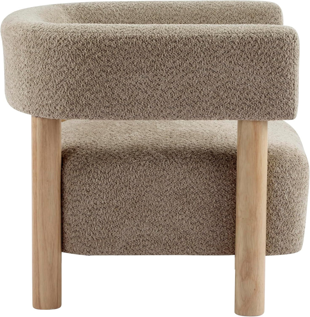 Christopher Knight Home Carly Low Profile Accent Chair, Round Backrest Side C...