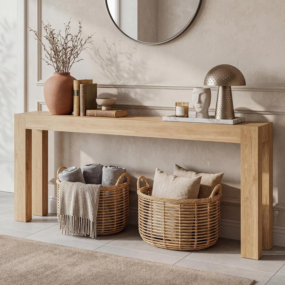 86.75" Extra Long Console Table for Entryway, Narrow Entryway Table | 11...