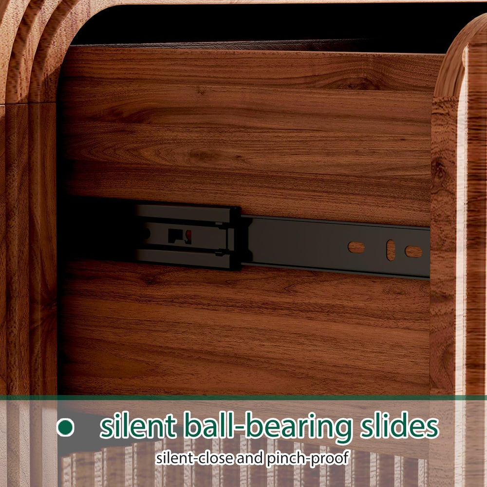 Ieejdn 55.12" Modern Chest of Drawer, 8 Deep Drawers,Clothes Organizer,L...