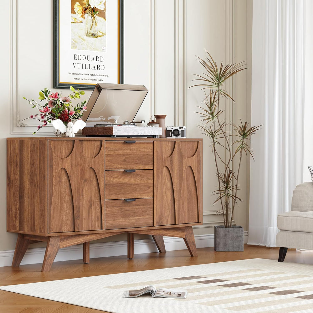Bifins Buffet Cabinet with Storage, 47.2" Storage Cabinet with 3 Drawers...
