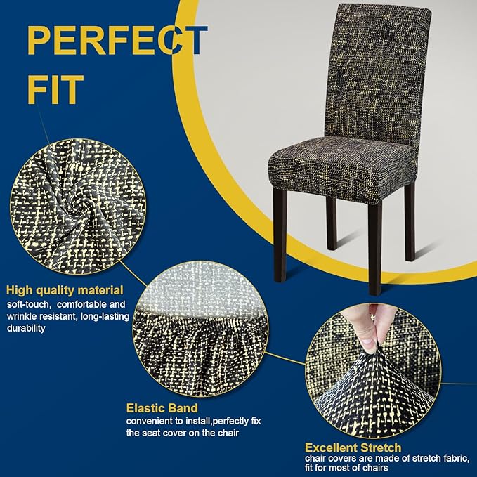 Chair Covers, Stretch Kitchen Chair Covers/Dining Chair Covers for Dining Roo...