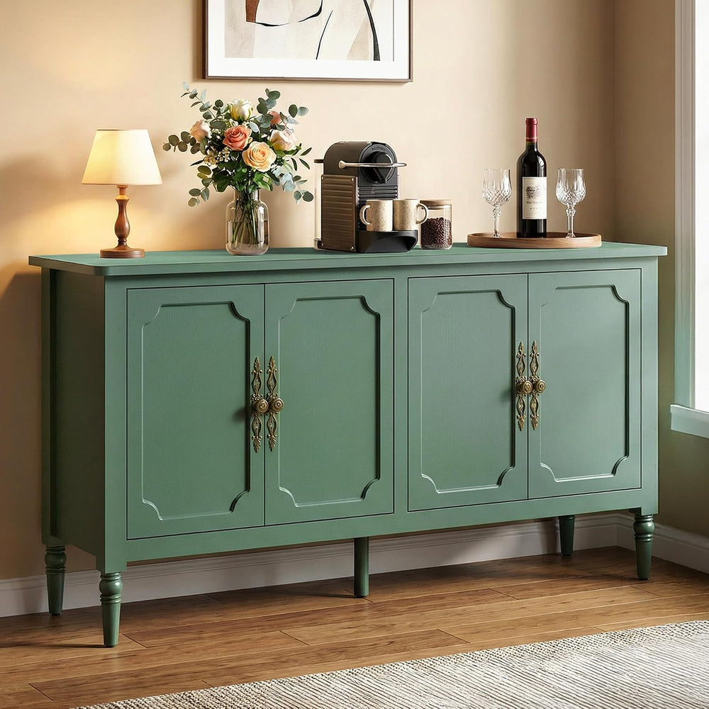 RoyalCraft Buffet Cabinet with Storage, 59" Vintage Sideboard with Adjus...