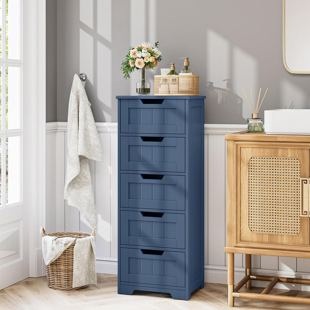 TTVIEW Bathroom Cabinet, Bathroom Storage Cabinet with 5 Drawers, Bathrooms O...