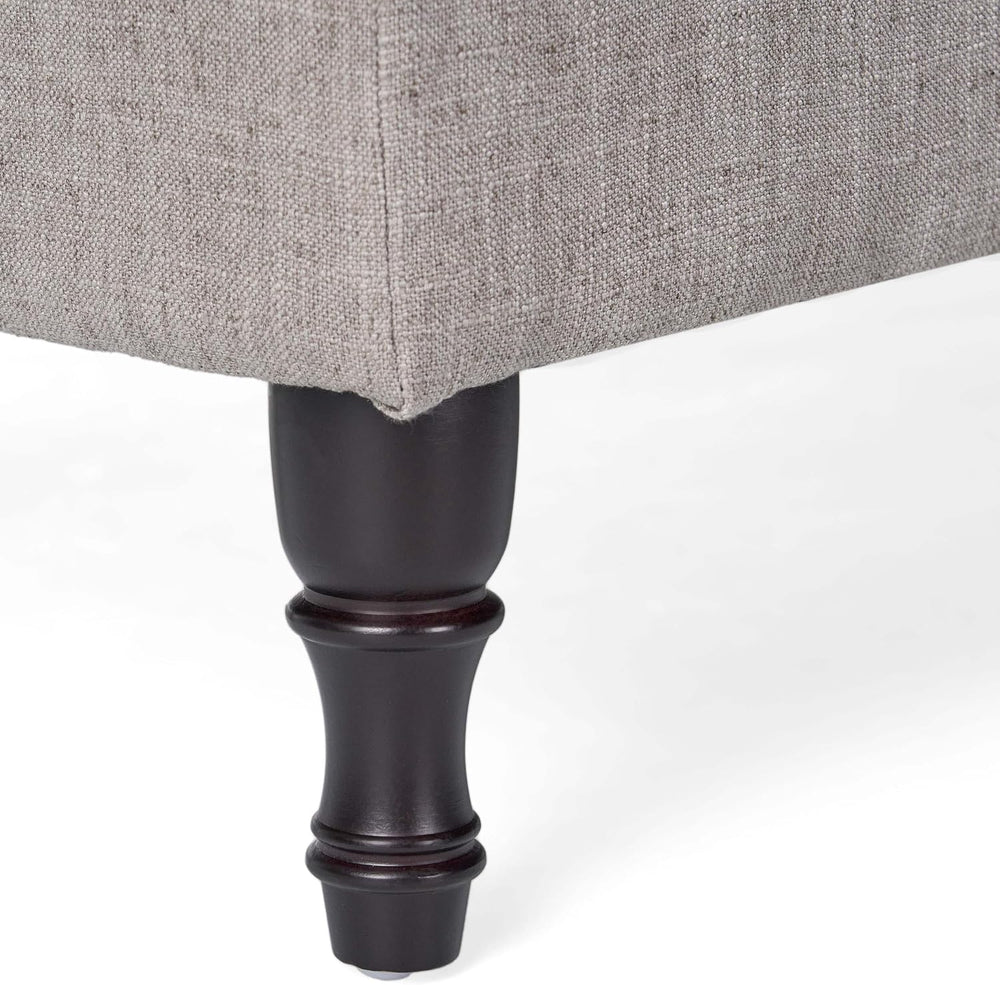 Storage Ottoman Bench, 40 Inch Tufted Ottoman with Storage Compartment and So...