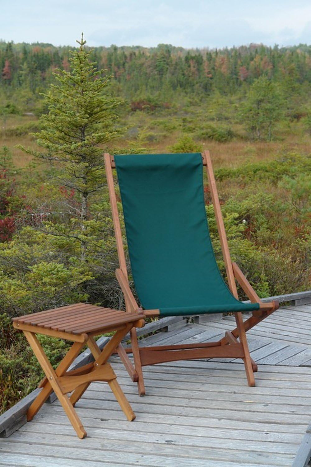 BYER OF MAINE, 18" H x 16" W x 16" D, Pangean Folding Wooden T...