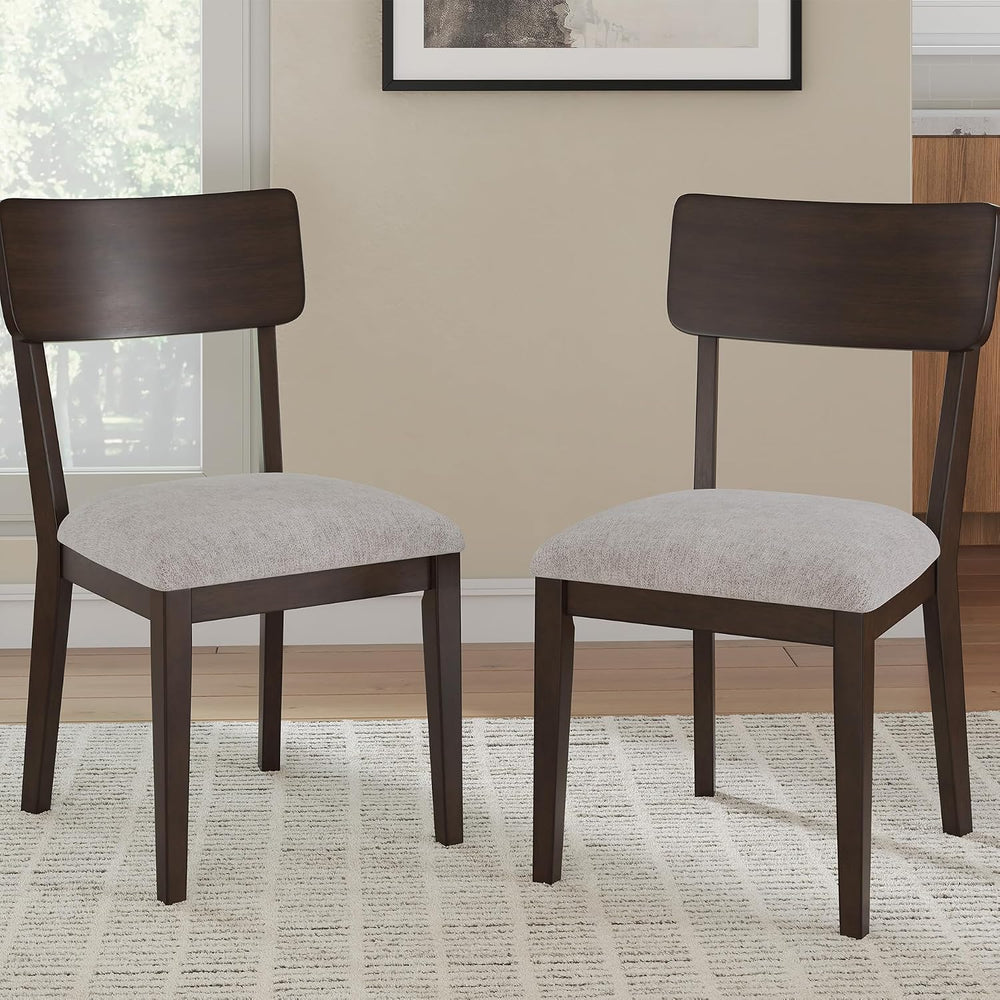 Signature Design by Ashley Favelon Upholstered Wood Dining Chairs, Set of 2 |...