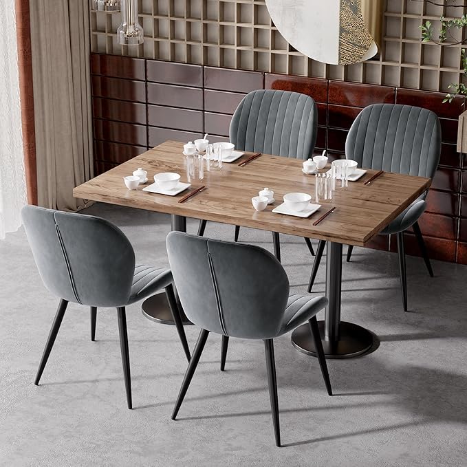 Dining Chairs Set of 2 Modern Velvet Dining Room Chairs Upholstered Dining Ch...