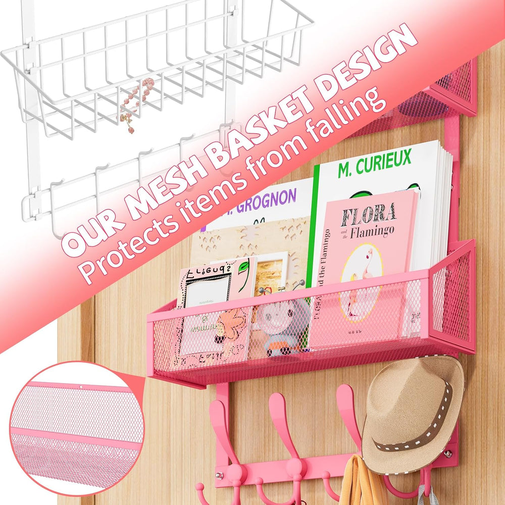 Kaiferty Over The Door Hooks Organizer, Coat Rack Over The Door Storage Hange...