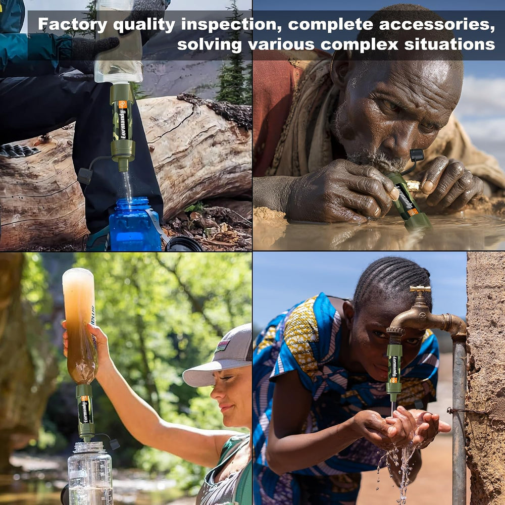 Water Filter Straw - Personal Water Purifier, Camping Water Filtration System...