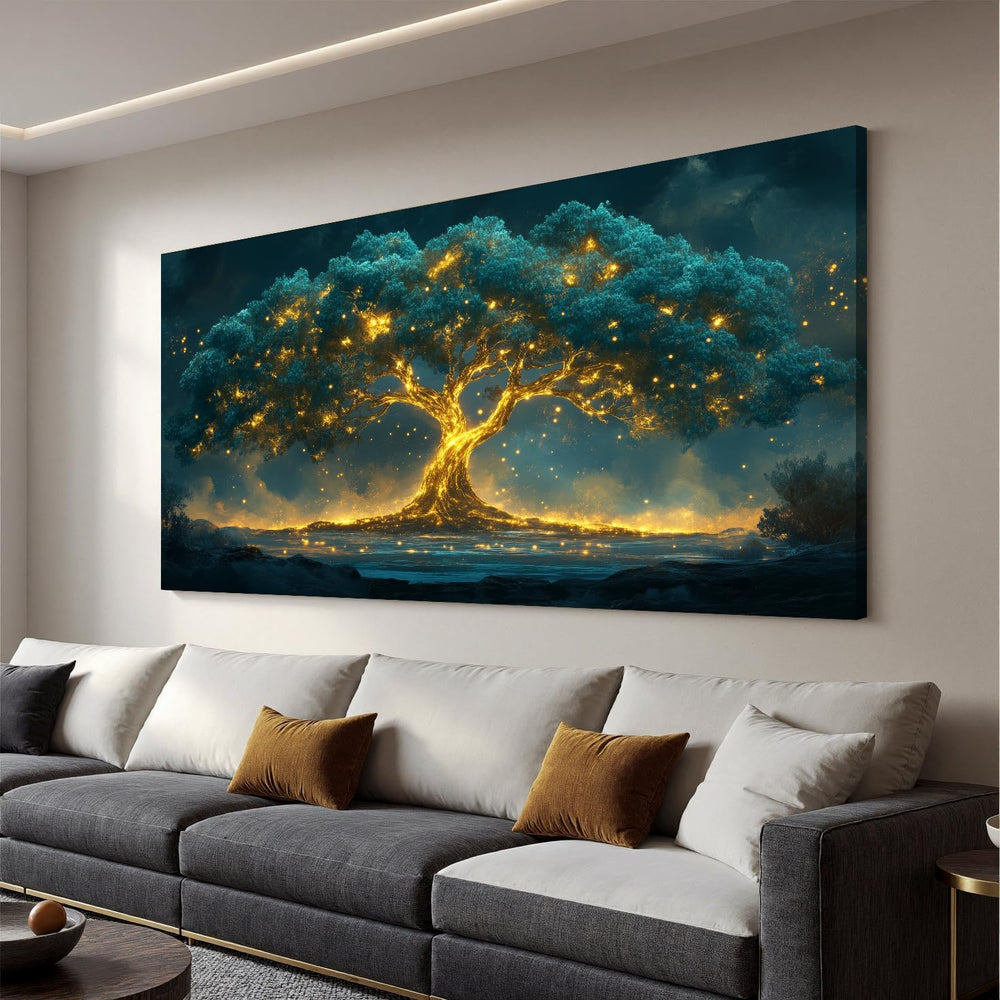 Canvas Wall Art Decor Artwork for Walls Green Wall Art Decor Tree of Life Wal...