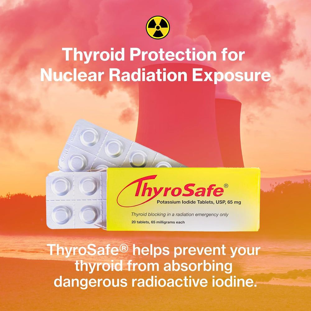 ThyroSafe 65mg Potassium Iodide Tablets (20 Pack) - Protects Your Thyroid fro...