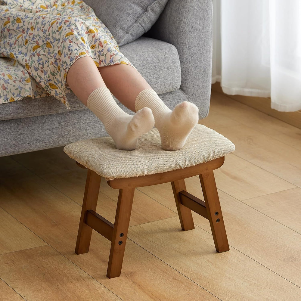 Foot Stool Ottoman Foot Rest Under Desk,Small Stool for Living Room, Bedroom ...