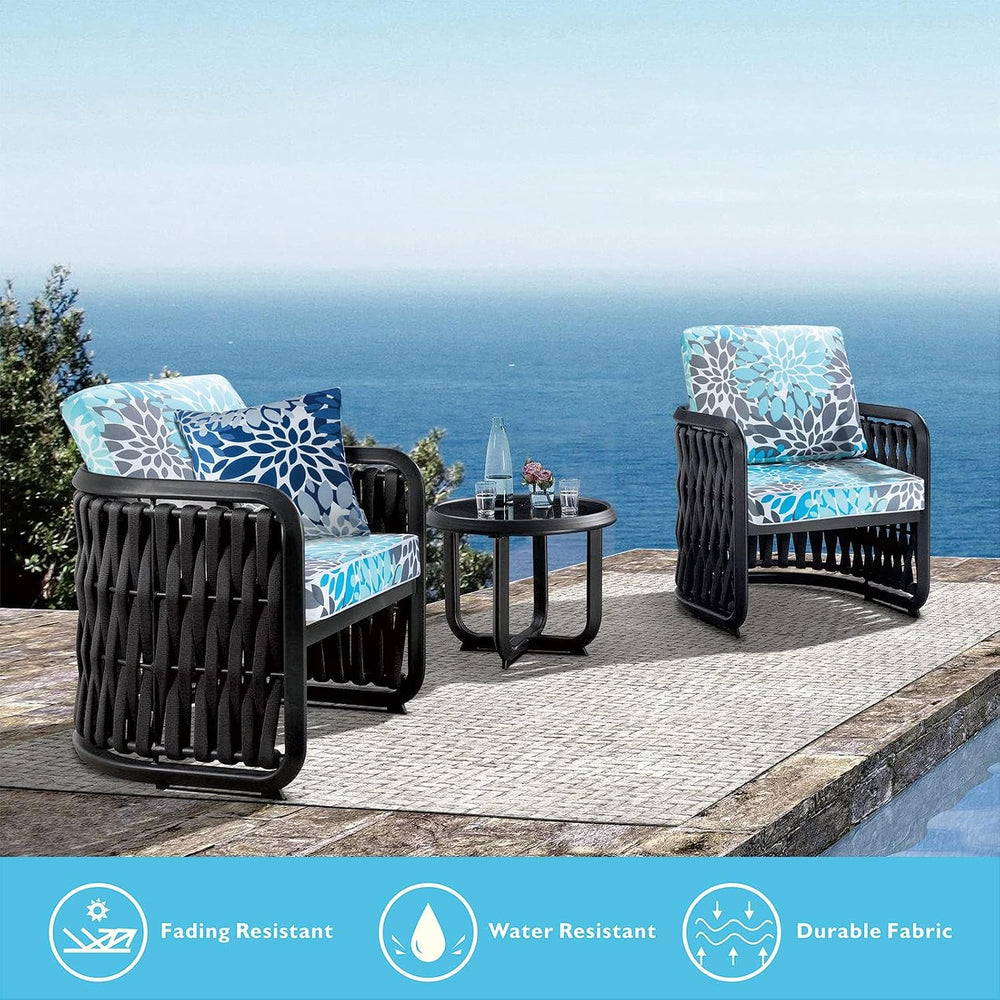JMGBird Outside Chair Cushions Waterproof Patio Seat Cushions for Chair