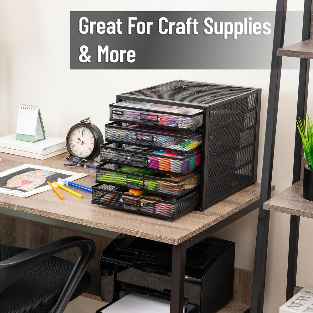 Mind Reader File Storage Drawers, Desk Organizer, Multi-Purpose, Crafts, Offi...