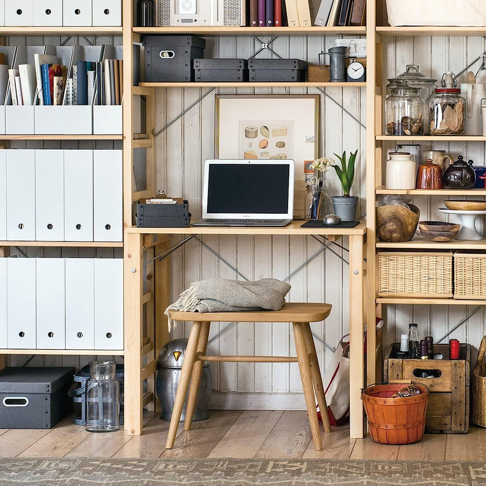 MUJI 18499441 Folding Pine Wood Table, (W x D x H): 31.5 x 19.7 x 27.6 inches...