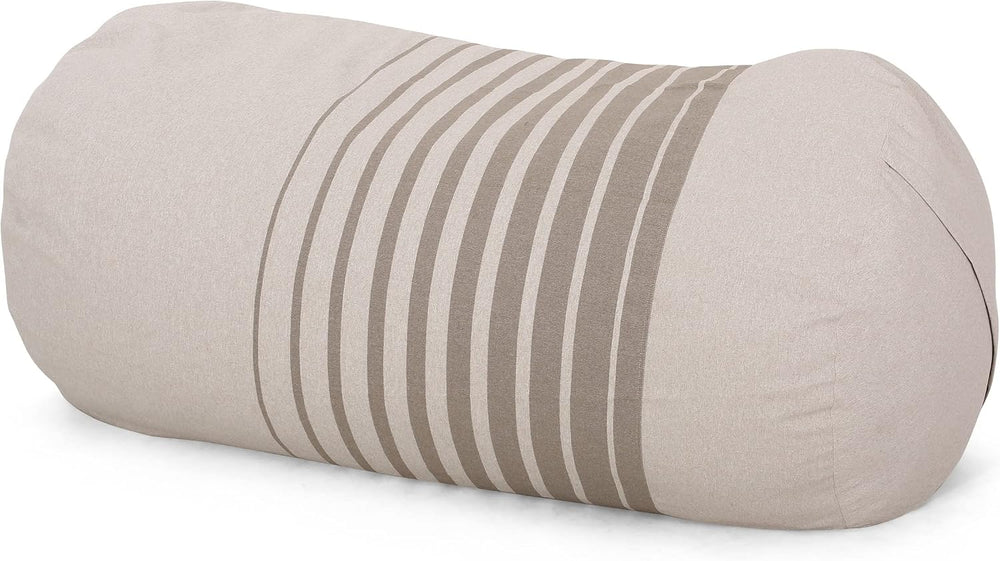 Christopher Knight Home Hudgeons 6.5 Foot Striped Bean Bag - Natural/Brown St...