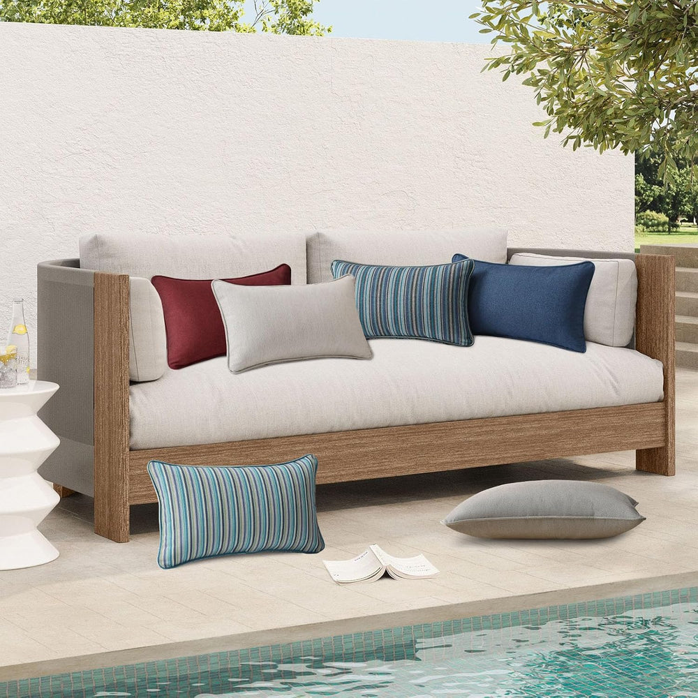 Unimatta Sunbrella Decorative Outdoor Water Repellent Throw Pillows with Inse...