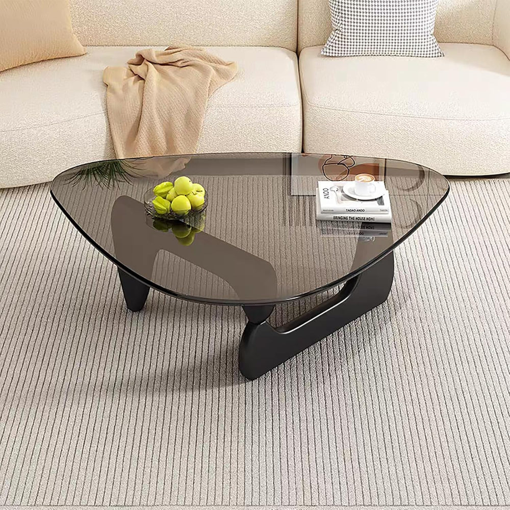 Modern Glass Coffee Table, Mid Century Coffee Table, Small Coffee Table for L...