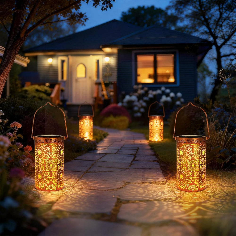 DIBIEECN Birthday Gifts for Women Mom Grandma Wife, Solar Lanterns Outdoor Wa...