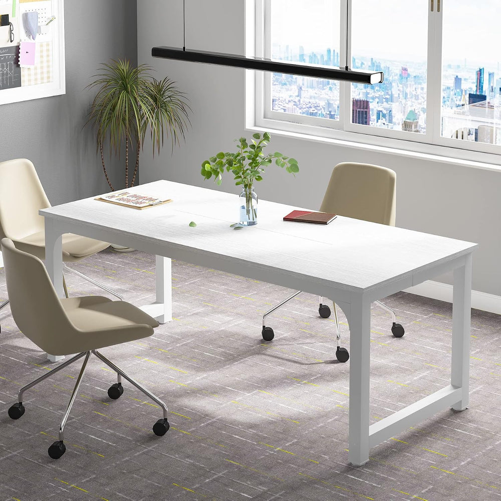 Tribesigns Modern Computer Desk, 70.8 x 31.5 inch Large Office Desk Computer ...