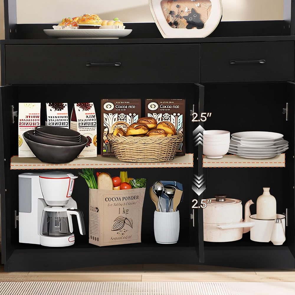 Grepatio 71" Kitchen Pantry Cabinet, Pantry Cabinet with Charging Statio...