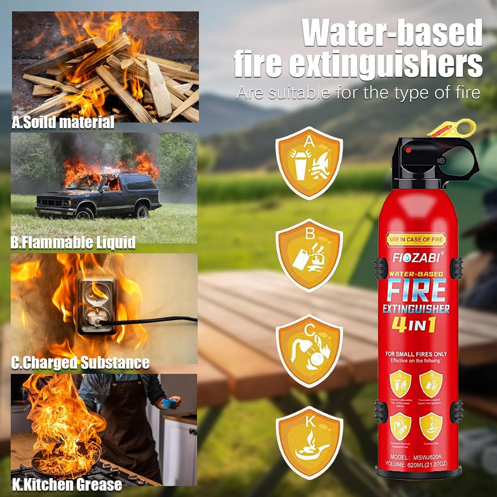 Portable Fire Spray With Bracket Portable Aerosol Extinguisher for ALL FIRES ...