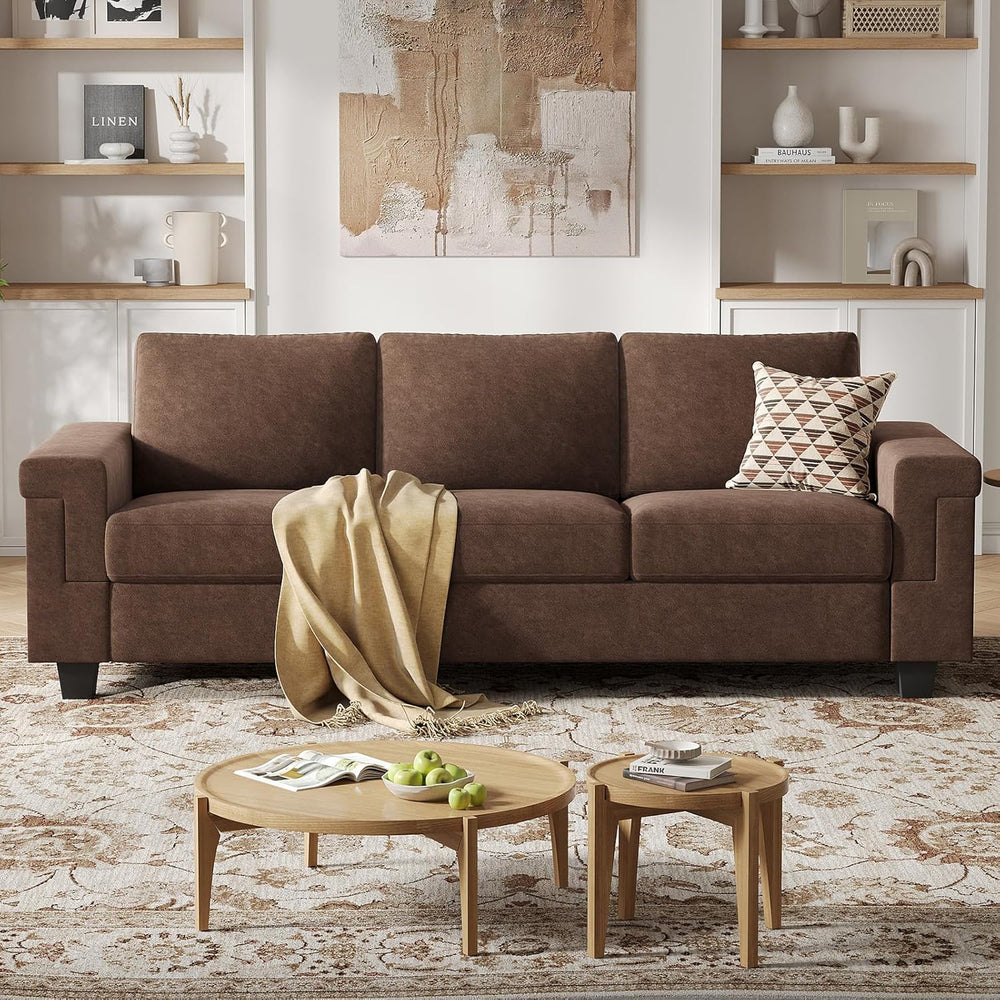 COPIAE 3 Seater Sofa Couch with Deep Seat, 90" Modern Upholstered Sofa w...