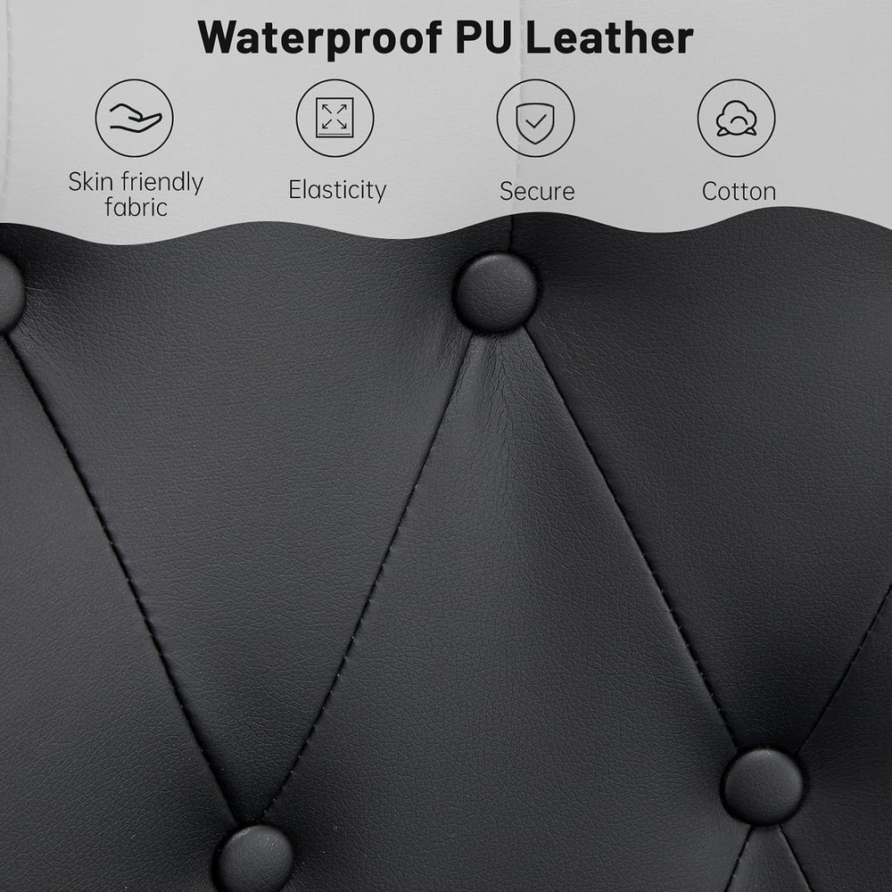 Furniliving PU Leather Accent Chair for Living Room, Upholstered Reading Chai...