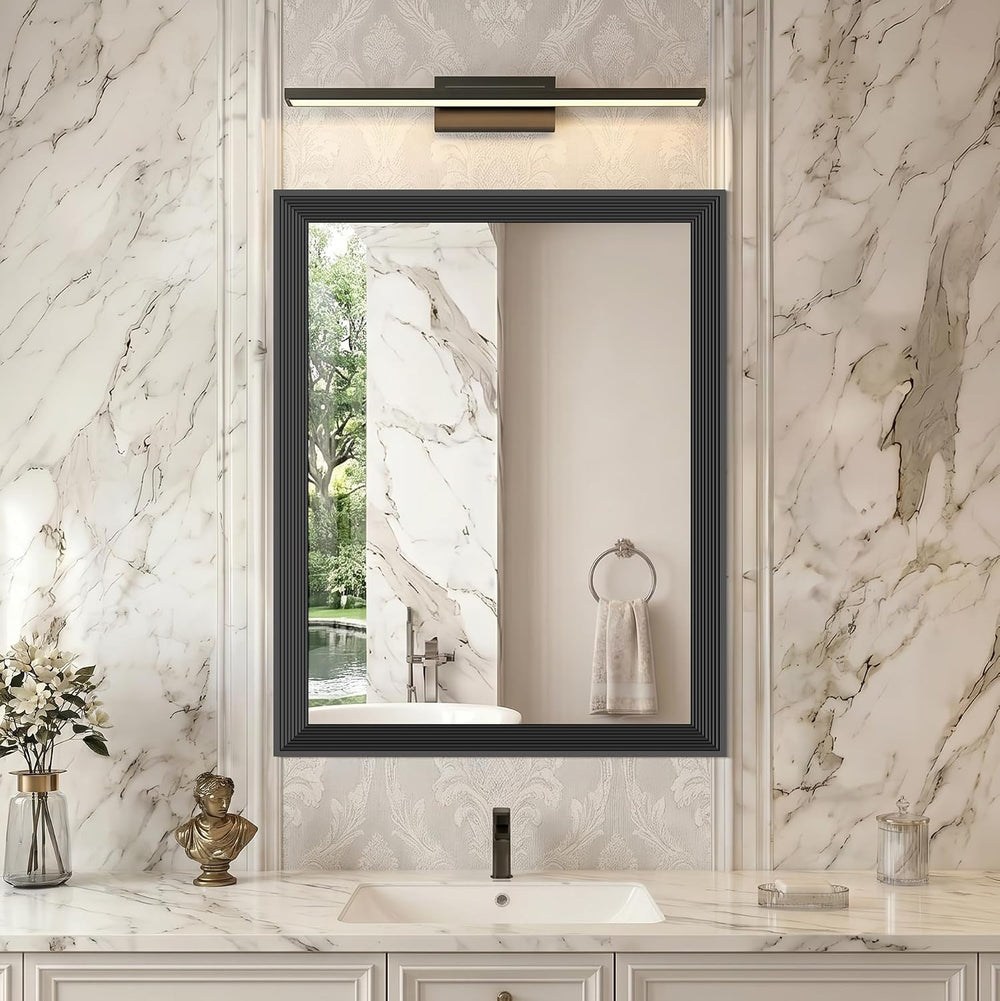 DESBING 24"x30" Black Bathroom Mirrors for Over Sink, 3MM Tempered ...