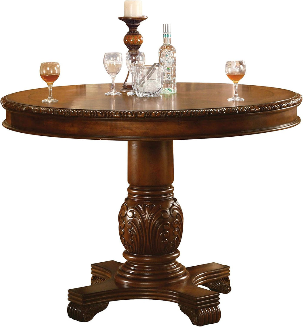 Acme Chateau De Ville Counter Height Table in Cherry