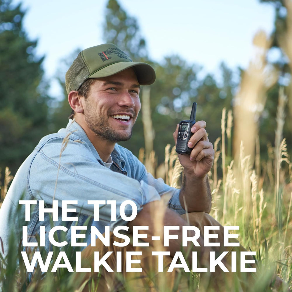 Midland T10 X-Talker FRS Walkie Talkie, Black, 2 Pack