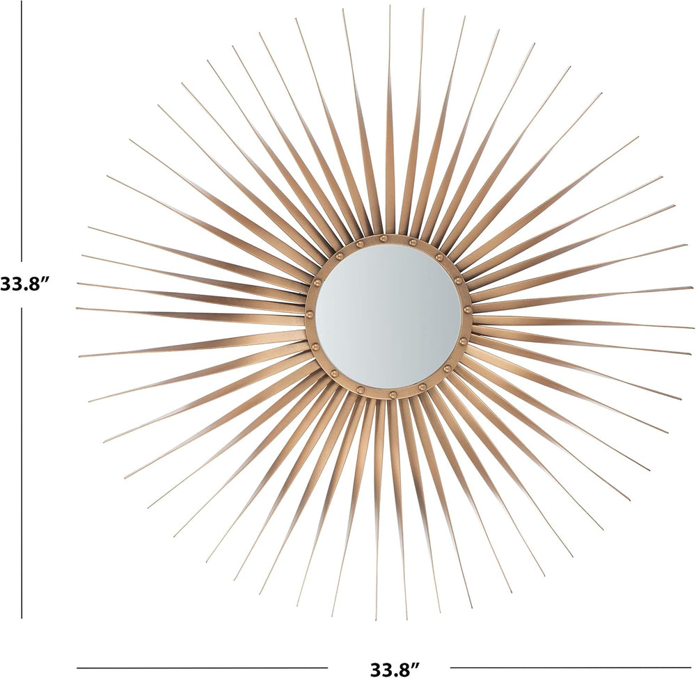 Safavieh Home Collection Lachlyn 34-inch Gold Sunburst Round Mirror