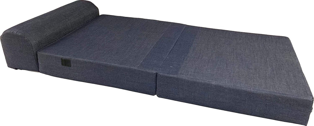D&D Futon Furniture Sleeper Chair Folding Foam Bed, Portable Studio Guest...