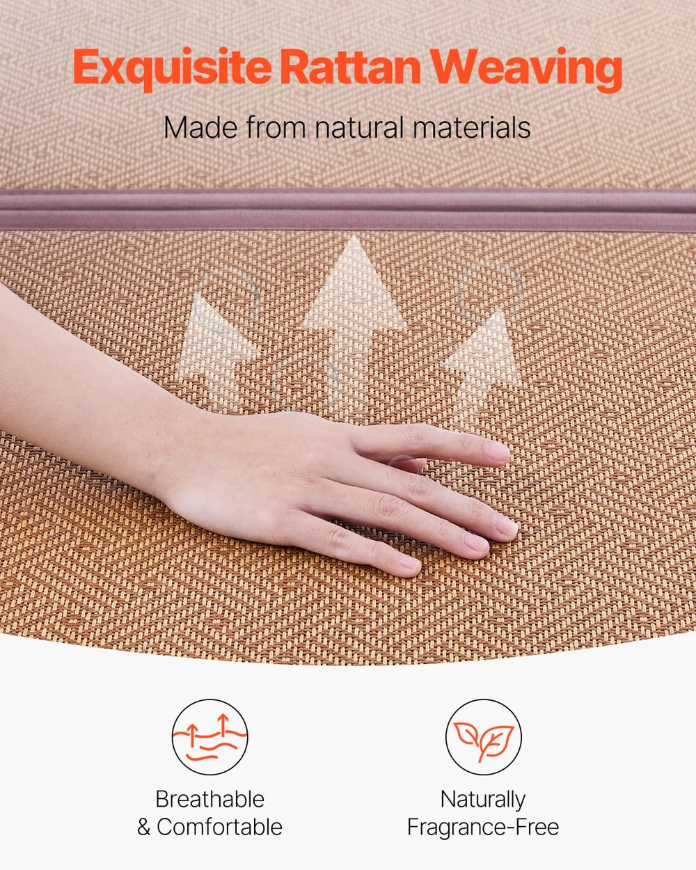 VEVOR Japanese Tatami Mat, Full XL - 55'' X 80'' Foldable Han...
