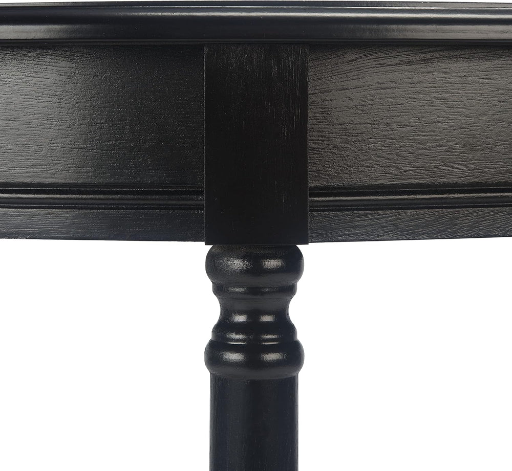 SAFAVIEH Tinsley Wood Console Entryway Table, 28" Black CNS5723B