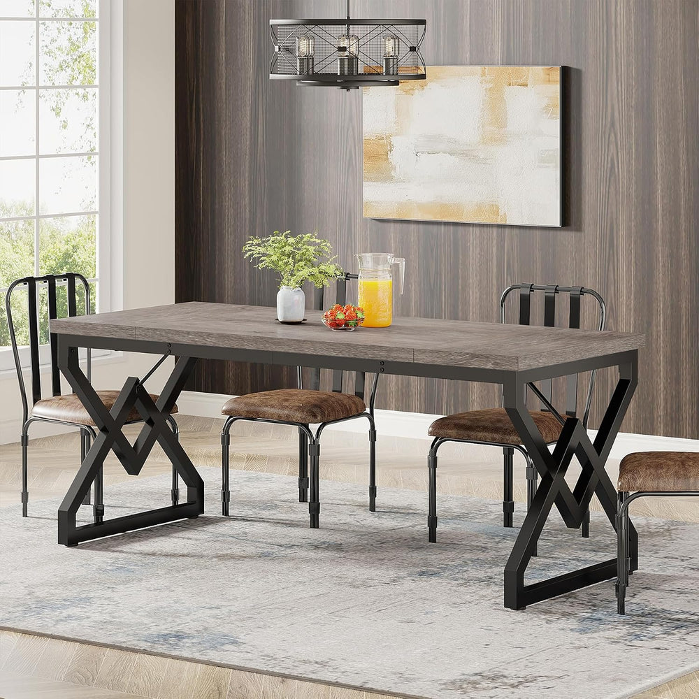 Tribesigns 63 inch Executive Desk, Industrial Computer Desk for Home Office