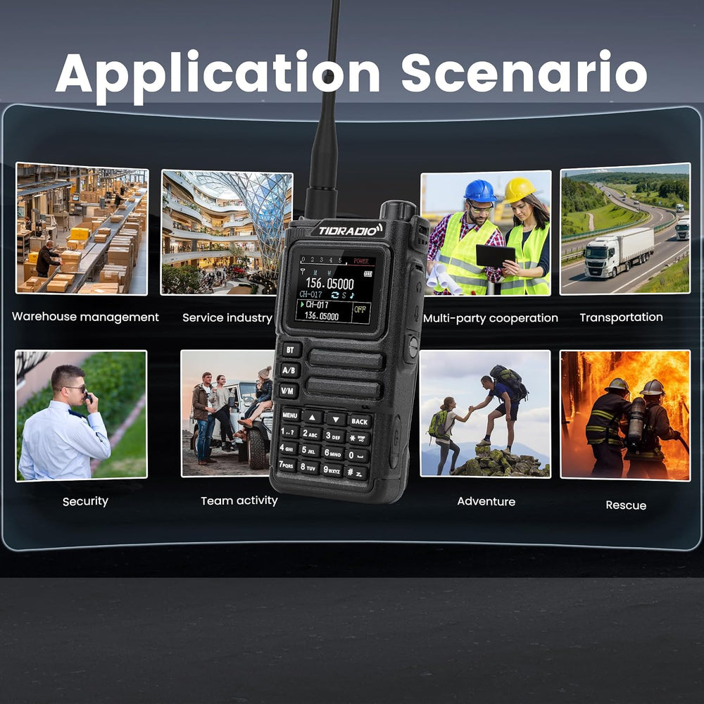 TIDRADIO TD-H9 10W GPS/APRS GMRS Handheld Radio, APP/Web Programming, Bluetot...