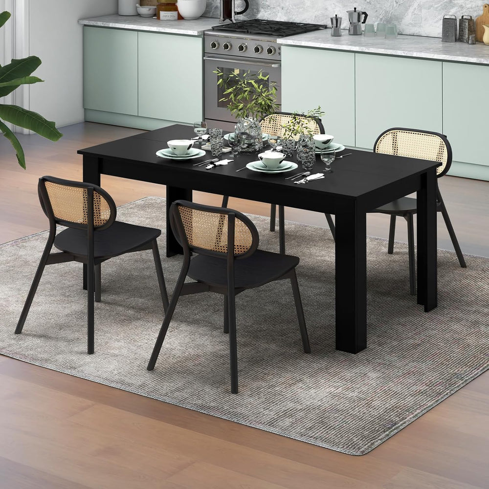 Giantex Dining Table for 6, Rectangular Kitchen Table with 330Lbs Capacity, S...