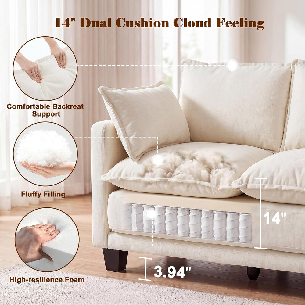 49" Loveseat Sofa Bed, 2 in 1 Convertible Small Sofa Pull Out Couch Bed ...